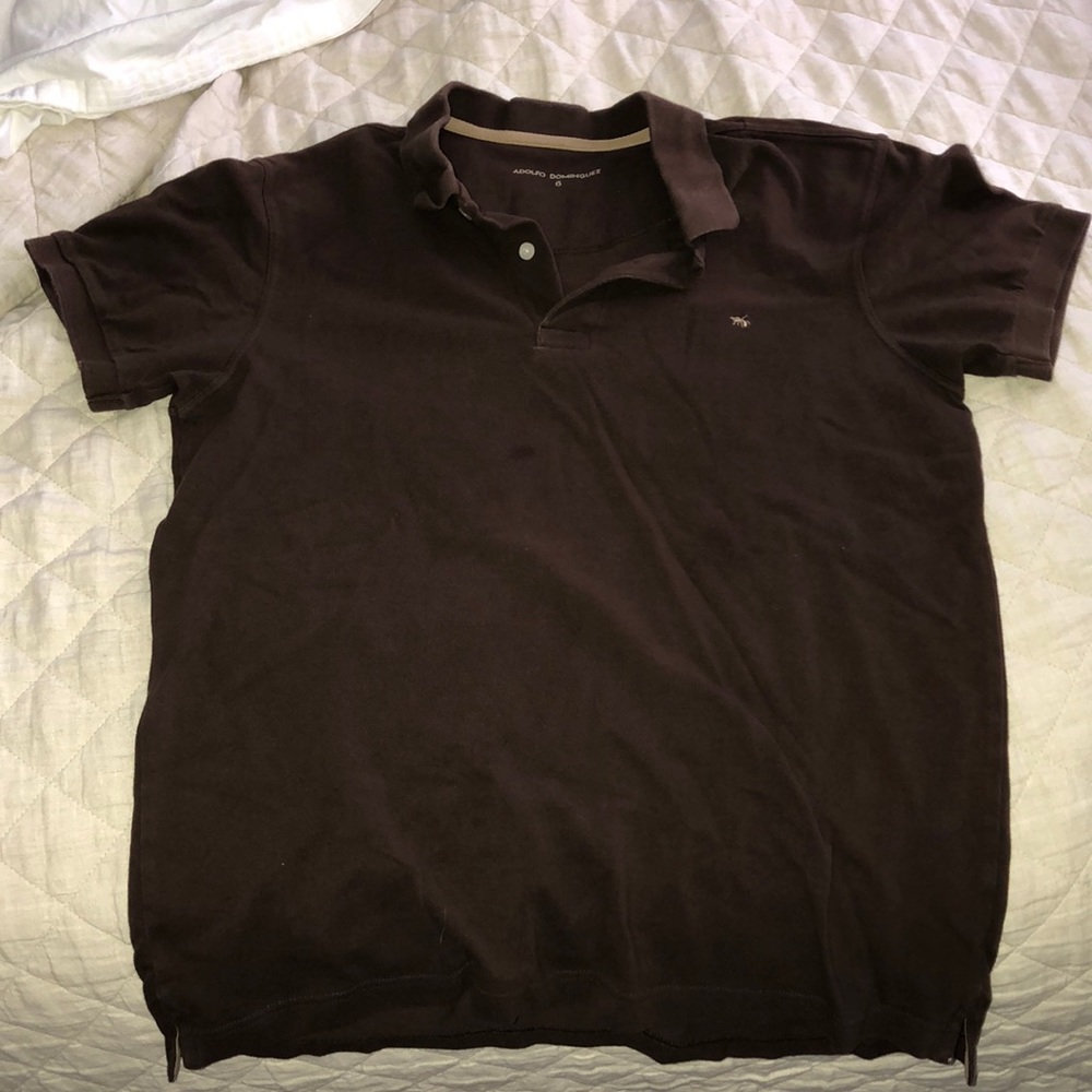 Adolfo Dominguez Brown Polo
